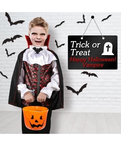 Halloween Vampire Costume for Kids Dracula Cosplay Set with Cape for Child Halloween Dress Up Party $24.92 Kids' Costumes