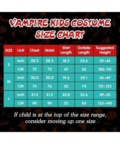 Halloween Vampire Costume for Kids Dracula Cosplay Set with Cape for Child Halloween Dress Up Party $24.92 Kids' Costumes