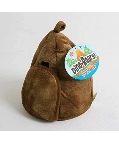 Dino Roars with Volcano Bag - Zip The Dino and Friends 4 Pack Plush Dinosaurs Set for Kids and Dino Lovers Comes with Volcano...