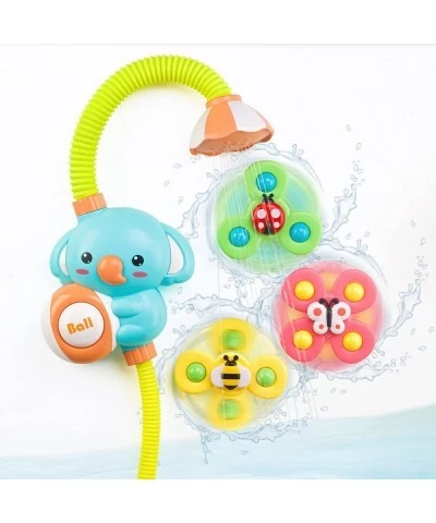 Baby Bath Toys Automatic Shower & 3 Suction Spinners Toddler Bathtub Time Essentials Water Pump Spray Fun Baby Gifts Birthday...