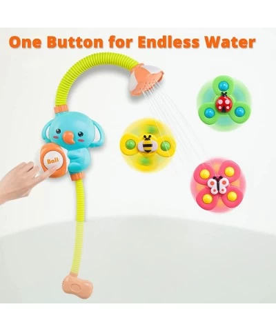 Baby Bath Toys Automatic Shower & 3 Suction Spinners Toddler Bathtub Time Essentials Water Pump Spray Fun Baby Gifts Birthday...