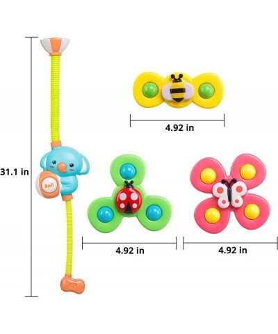 Baby Bath Toys Automatic Shower & 3 Suction Spinners Toddler Bathtub Time Essentials Water Pump Spray Fun Baby Gifts Birthday...