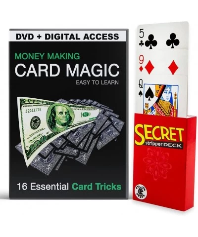 Money Making Card Magic - 16 Essential Card Tricks - DVD + Digital Access for Download $22.47 Magic Kits & Accessories