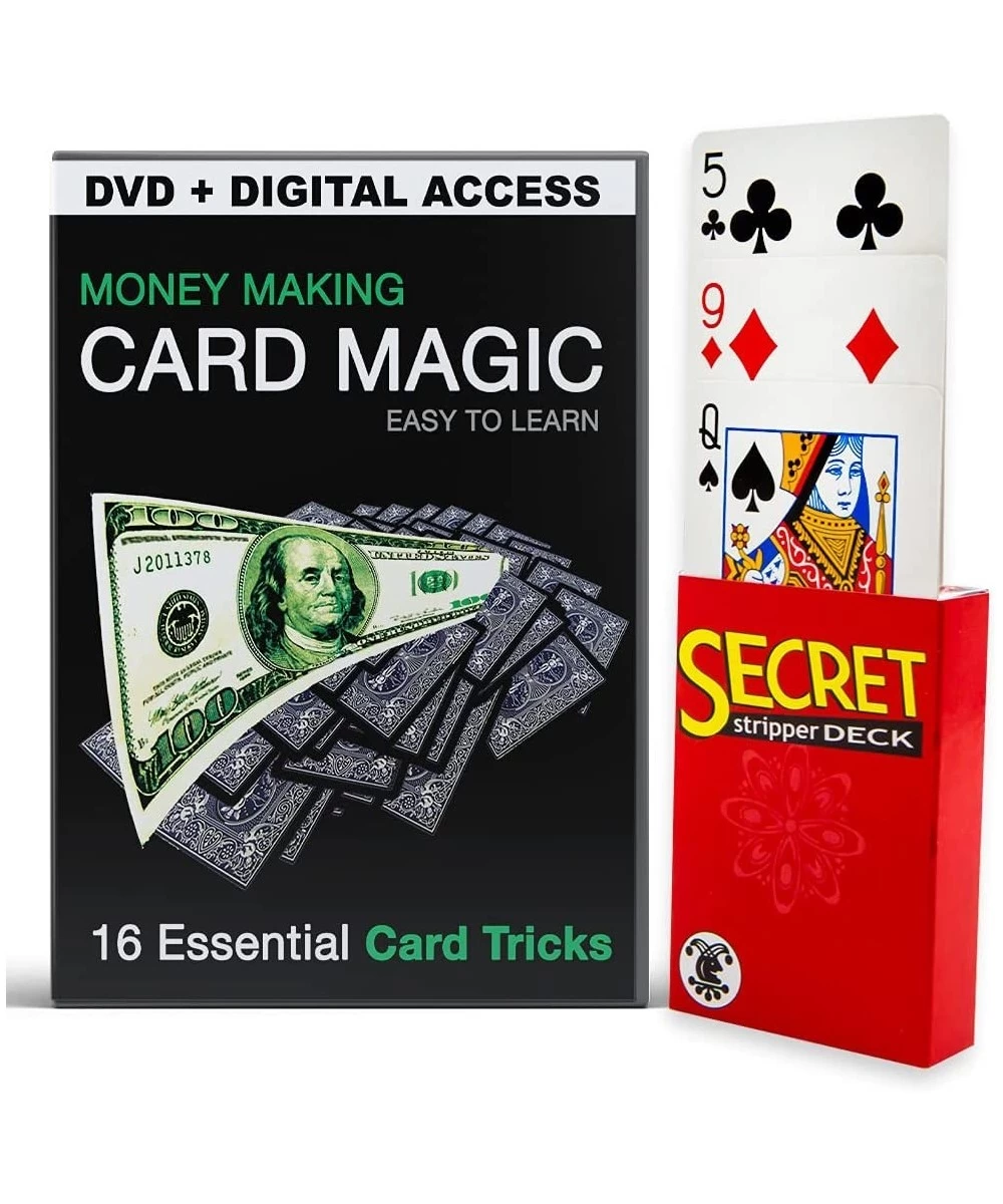 Money Making Card Magic - 16 Essential Card Tricks - DVD + Digital Access for Download $22.47 Magic Kits & Accessories