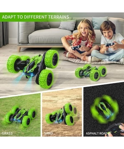 Remote Control Car RC Cars for Boys/Girls 4WD 2.4Ghz RC Stunt Car Double Sided 360° Rotating RC Car with Headlights Xmas Car ...