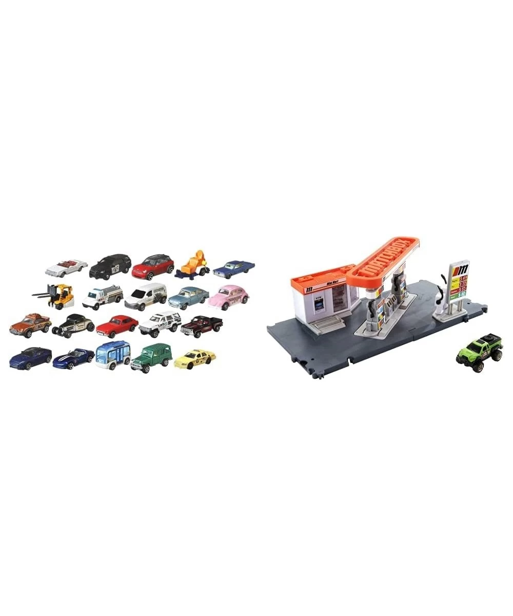 Online 20-Pack 20 1:64 Scale Toy Cars & Trucks Realistic & Authentic Decos Rolling Wheels Toy for Collectors & Kids 3 Years O...