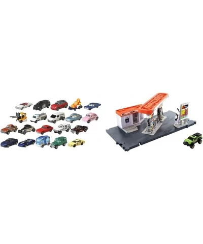 Online 20-Pack 20 1:64 Scale Toy Cars & Trucks Realistic & Authentic Decos Rolling Wheels Toy for Collectors & Kids 3 Years O...