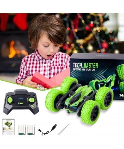 Remote Control Car RC Cars for Boys/Girls 4WD 2.4Ghz RC Stunt Car Double Sided 360° Rotating RC Car with Headlights Xmas Car ...