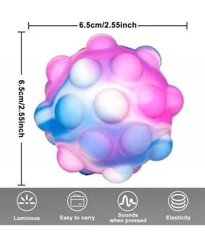 4 Pcs Glow in The Dark Pop Ball Fidget Toy Sensory Toys Balls Stress Balls for Kids and Adults Glow in The Dark Party Favors ...