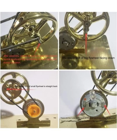 Mini Stirling Engine Model Stainless Steel External Combustion Stirling Engine Motor Model Children Physics Science Education...