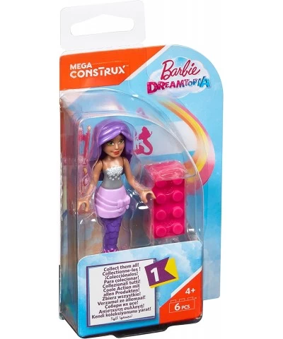 Construx Barbie Sparkle Kingdom Gem Mermaid Mini Figure Playset $19.55 Toy Building Sets