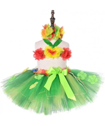 3pcs Hawaiian Hula Luau Tutu Set (2 Sizes: Girls Baby) Birthday Beach Party $38.17 Kids' Costumes