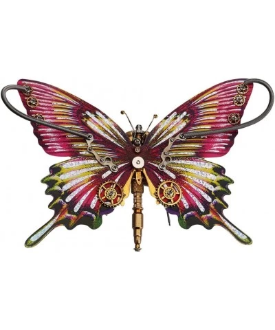 3D Metal Puzzle Swallowtail Butterfly Model with Replacement Wings DIY Assembly Mechanical Building Kit Steampunk Metal Insec...