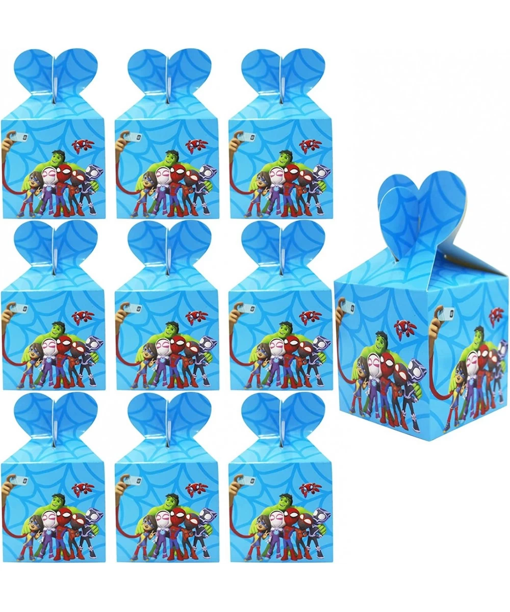 16Pcs Spidey Amazing Friends Birthday Party Gift Boxes Kids Party Favors Give Aways Decoration for Spidey Themed Birthday Par...