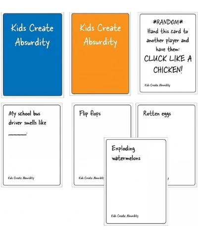 Kids Create Absurdity-Fun Card Game for Kids-Family Game Night with Expansion Pack 1 Award Winning $24.85 Card Games