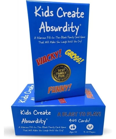 Kids Create Absurdity-Fun Card Game for Kids-Family Game Night with Expansion Pack 1 Award Winning $24.85 Card Games