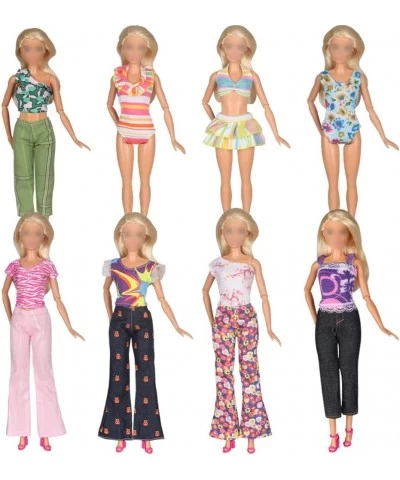 8 Items Doll Clothes 5 Sets Doll T-shirt Outfits and 3 Sets Swimsuits Summer Bikini Bathing Suits for 11.5" Girl dolls $19.30...