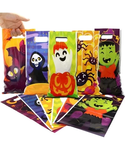 96 Pcs Halloween Candy Treat Bags in 6 Multi Character Designs Halloween Goodie Gift Bags Party Favors Halloween Trick or Tre...