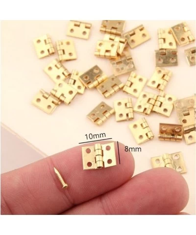 100PCS Small Mini Hinges Metal Retro Accessory with Screw for Dollhouse Miniature Furniture Cabinet Closet $17.81 Dollhouse A...