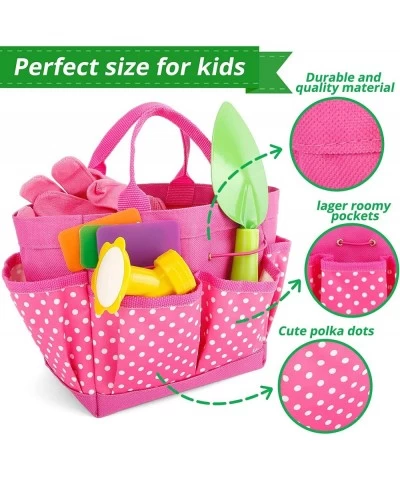 Kids Gardening Tool Set Toddler Birthday Gifts for 3 + Year Old Little Girls Garden Tools Kit 17Pcs Including Apron Gloves Wa...