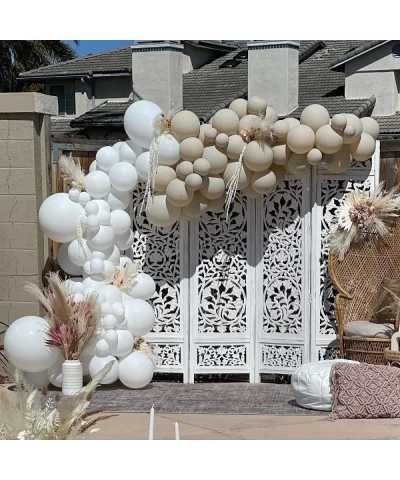 White Sand Balloons Party Balloons 10 Inches 50 PCS Nude White Party Balloons White Cream Latex Balloons Birthday Balloons Fo...