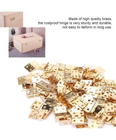 100PCS Small Mini Hinges Metal Retro Accessory with Screw for Dollhouse Miniature Furniture Cabinet Closet $17.81 Dollhouse A...