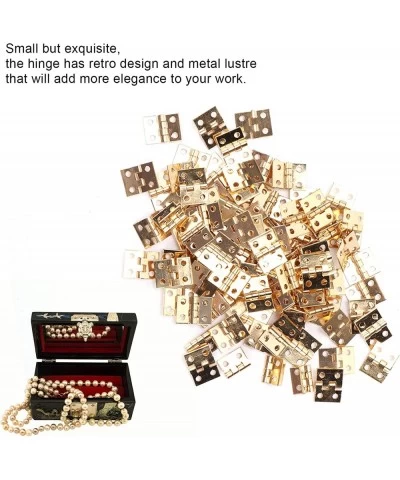 100PCS Small Mini Hinges Metal Retro Accessory with Screw for Dollhouse Miniature Furniture Cabinet Closet $17.81 Dollhouse A...