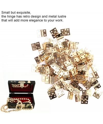 100PCS Small Mini Hinges Metal Retro Accessory with Screw for Dollhouse Miniature Furniture Cabinet Closet $17.81 Dollhouse A...