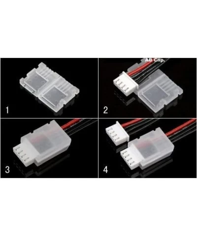 25pcs/lot lipo Battery Balancing Plug Protector AB Clip Buckle 2S 3S 4S 5S 6S JST-XH Balanced Head Protection Balance Plug Sa...