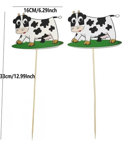 Cow Centerpieces Sticks Cow Theme Party Table Topper Cow Print Farm Animal Barn Party Supplies $16.45 Kids' Party Centerpieces