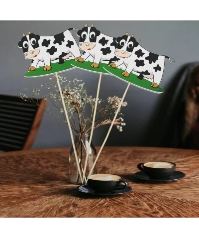 Cow Centerpieces Sticks Cow Theme Party Table Topper Cow Print Farm Animal Barn Party Supplies $16.45 Kids' Party Centerpieces