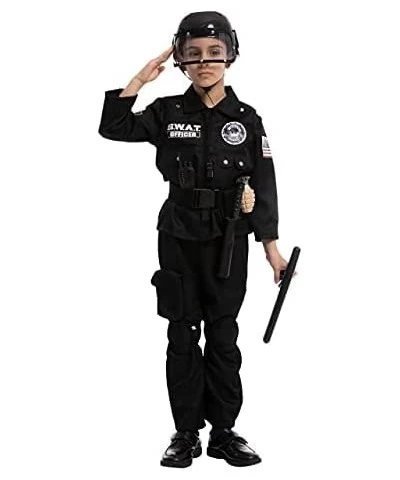 SWAT Officer Costume for Kids Halloween Party Trick-or-Treat Costume Themed Parties $56.72 Kids' Costumes