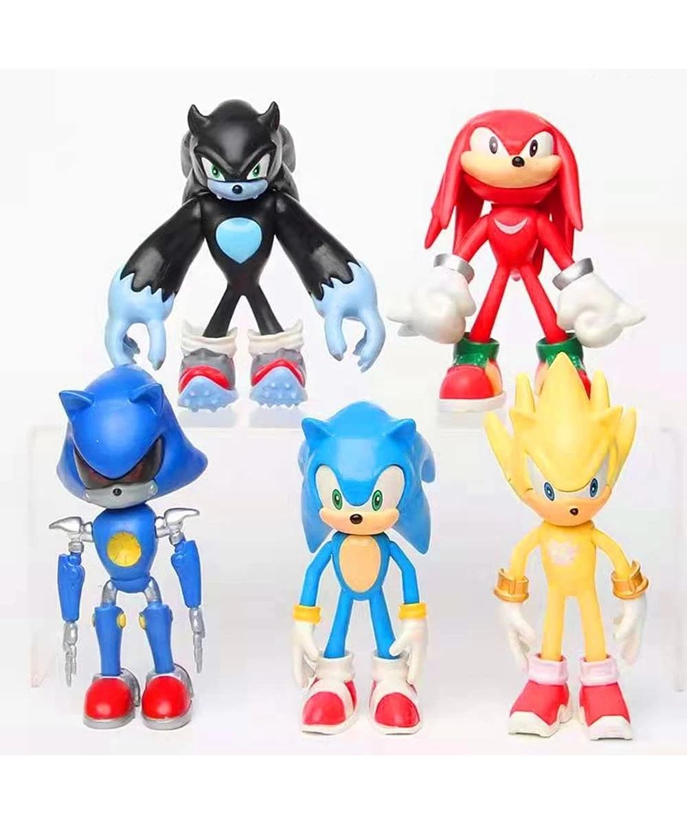 Sonic Action Figures 4.8'' tall Sonic The Hedgehog with Movable Joint Playsets Toys Cake Toppers Decorations or toys for kids...