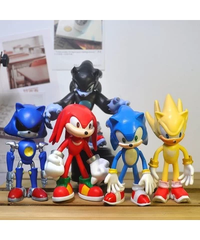 Sonic Action Figures 4.8'' tall Sonic The Hedgehog with Movable Joint Playsets Toys Cake Toppers Decorations or toys for kids...