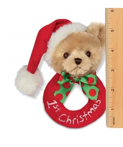 Bearington Baby's 1st Christmas Plush Soft Ring Rattle 5.5 inches $25.20 Baby Rattles & Plush Rings