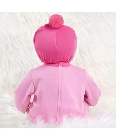 Reborn Baby Doll Lifelike Newborn Baby Dolls Realistic 16 Inch Girl with Rose Red Clothes Silicone Vinyl Weighted Soft Body G...