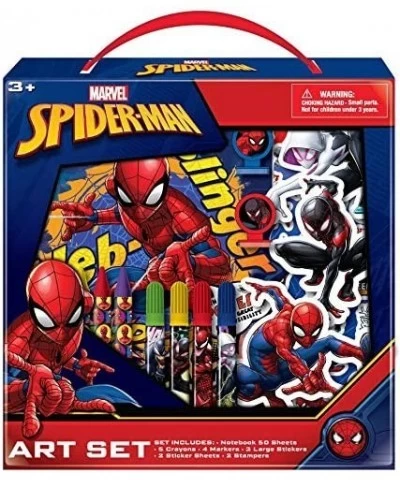 Marvel Avengers Spiderman Kids Coloring Art Set with Stickers and Stampers $23.64 Kids' Drawing & Painting Supplies