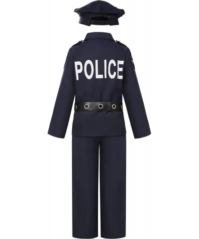 Police Costume for Boys Cop Costume Dress Up Set for Halloween Cosplay Party Costume $48.00 Kids' Costumes