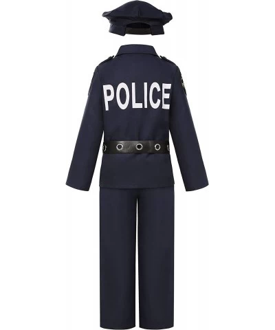 Police Costume for Boys Cop Costume Dress Up Set for Halloween Cosplay Party Costume $48.00 Kids' Costumes