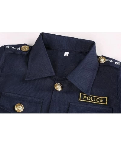 Police Costume for Boys Cop Costume Dress Up Set for Halloween Cosplay Party Costume $48.00 Kids' Costumes