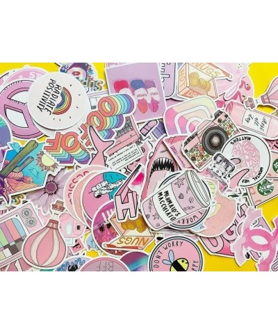 Girl's Pink Aesthetic Stickers Waterproof Cute Stickers 50 PCS Water Bottle Laptop Phone Stickers for Teens Kids $14.62 Kids'...