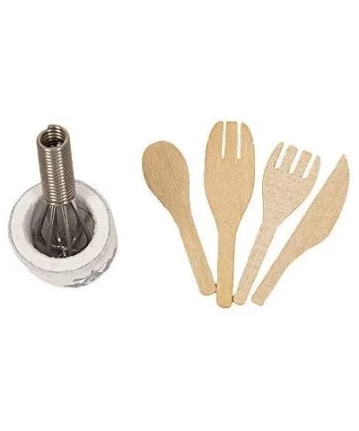 Dollhouse Decoration Accessories Egg Beater and Utensils with Pottery Holder Wooden Kitchen Fork Dollhouse Miniatures 1:12 Ki...