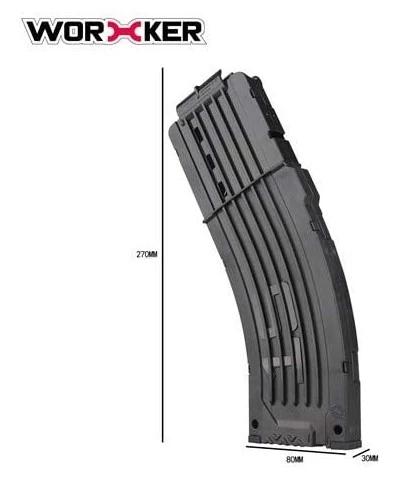 15-Dart Banana Magazine Clip for Toy Blasters (Black) $24.35 Toy Foam Blasters & Guns