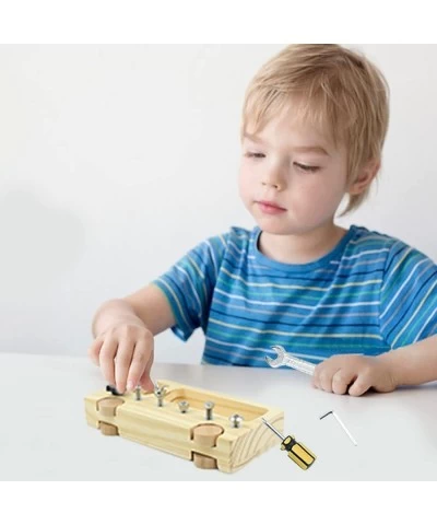 Montessori Screw Driver Board for Kids Basic Skills Montessori Materials Basic Skills Educational Learning Toys Wooden Sensor...