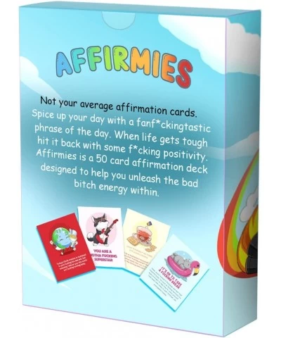 Affirmies Profanity Affirmation Cards Deck - Treat Your Fine A** Self - 50 Positive Affirmations for People Who Like to Say F...