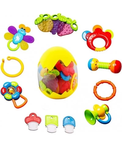 Baby Rattle Toys for Infant - Baby Toys Rattles and Teethers for Girls Boys 0-3-6-9-12 Months - Baby Rattle Set 13pcs - Newbo...