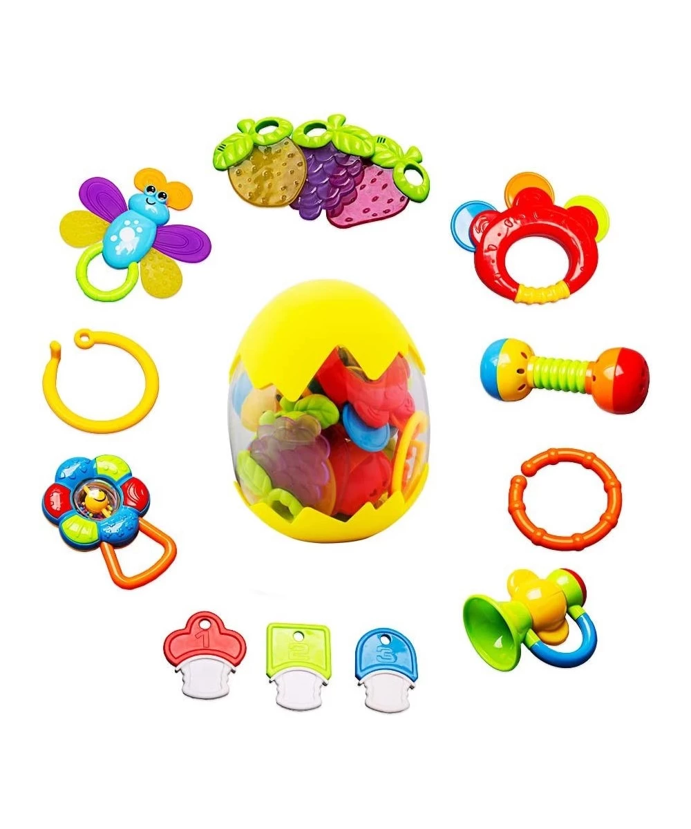 Baby Rattle Toys for Infant - Baby Toys Rattles and Teethers for Girls Boys 0-3-6-9-12 Months - Baby Rattle Set 13pcs - Newbo...