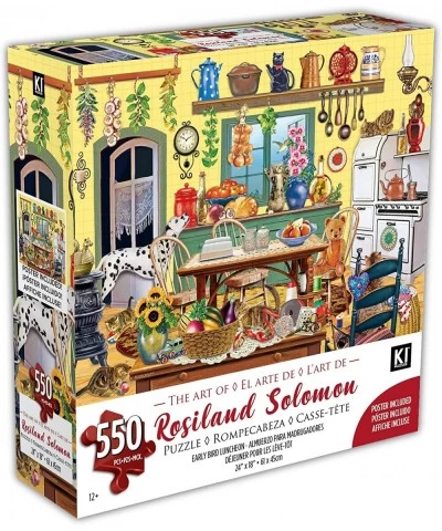 550 Piece Puzzle for Adults Rosiland Solomon Early Bird Luncheon 24x18 Victorian Jigsaw 02128-SB $23.30 Floor Puzzles