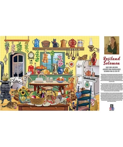 550 Piece Puzzle for Adults Rosiland Solomon Early Bird Luncheon 24x18 Victorian Jigsaw 02128-SB $23.30 Floor Puzzles