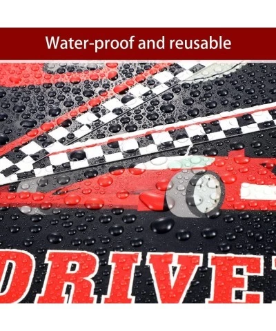 9 Pieces Racing Car Party Decorations Race Sign Black Laminated Signs Car Theme Party Signs Race Car Birthday Party Supplies ...